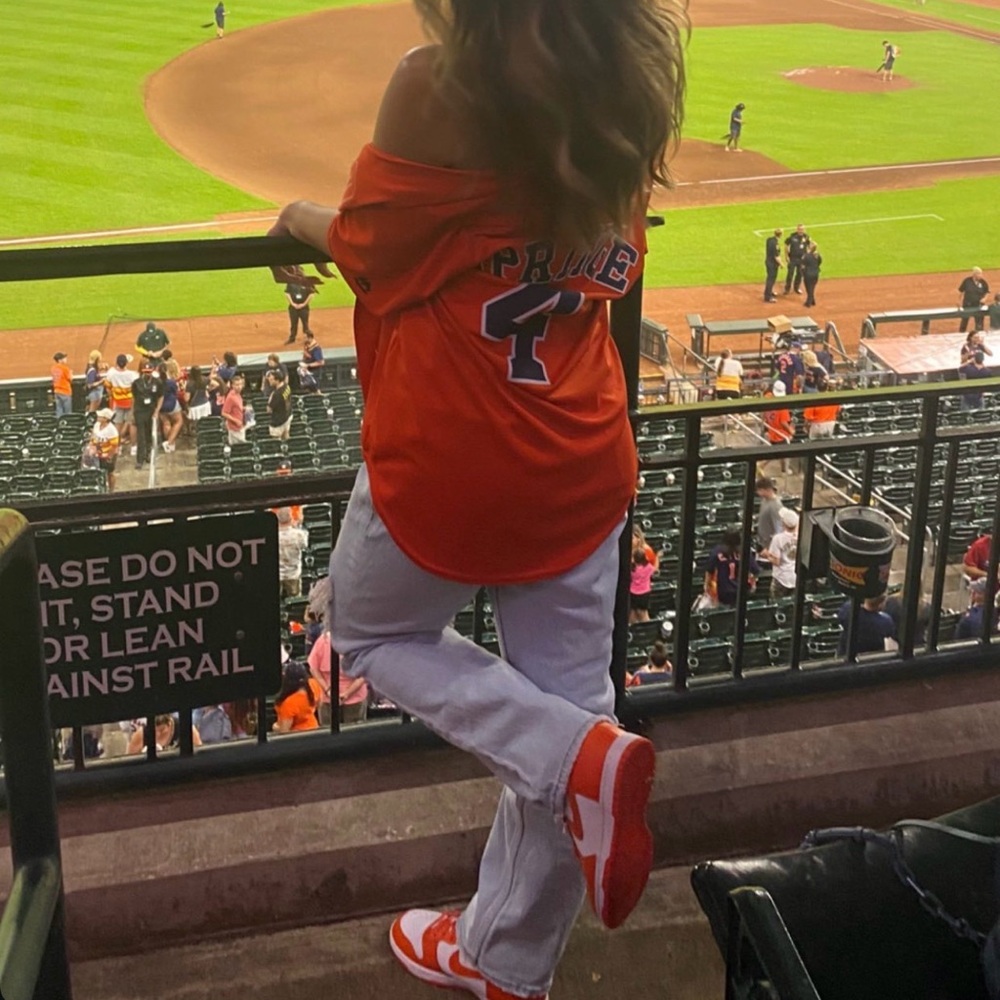 Nike Bold Orange and White Jordan Sneakers